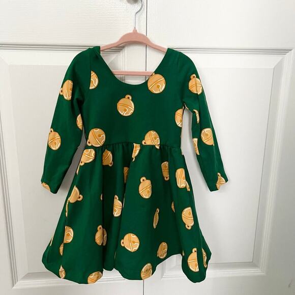 Monica + Andy Let's Dance Jingle Bell Holiday Organic Cotton Christmas Dress  3T - Picture 4 of 4